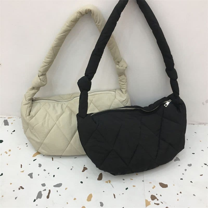 image-Minority Simple Rhombic Elegant Leisure Textured Down All-match Bag