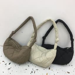 image-Minority Simple Rhombic Elegant Leisure Textured Down All-match Bag