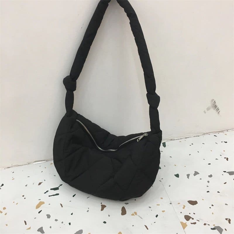 image-Minority Simple Rhombic Elegant Leisure Textured Down All-match Bag