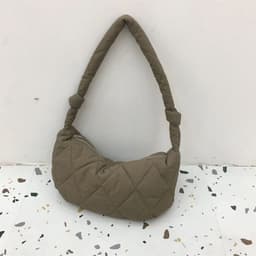 image-Minority Simple Rhombic Elegant Leisure Textured Down All-match Bag