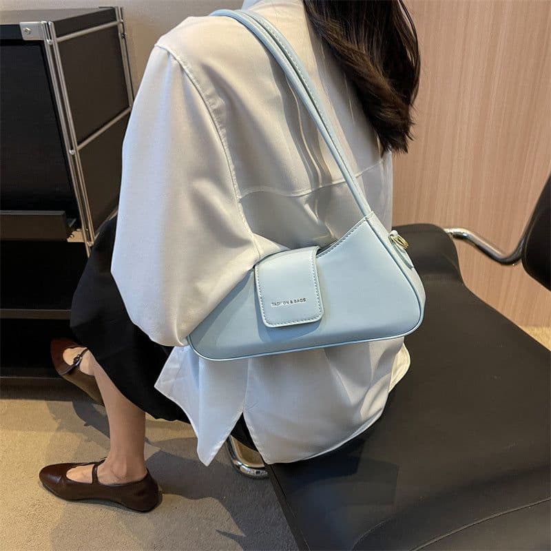image-Popular All-match Shoulder Underarm Bag Casual Simple Baguette Bag