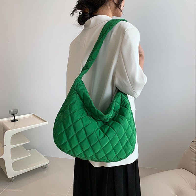 image-Winter Personalized Bags For Women Crossbody Bag With Rhombus Stitching Design Commuting Casual Shopping Handbags