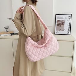 image-Winter Personalized Bags For Women Crossbody Bag With Rhombus Stitching Design Commuting Casual Shopping Handbags