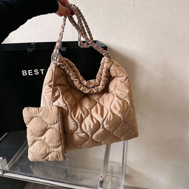 image-Composite Bags For Women Trend Autumn And Winter New Fashion Women's Shoulder Bag Personalized Simple Korean Style Handbags