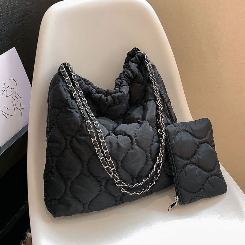 image-Composite Bags For Women Trend Autumn And Winter New Fashion Women's Shoulder Bag Personalized Simple Korean Style Handbags