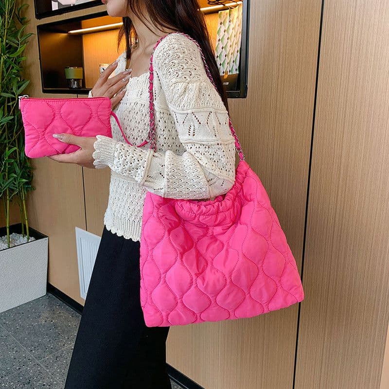 image-Composite Bags For Women Trend Autumn And Winter New Fashion Women's Shoulder Bag Personalized Simple Korean Style Handbags