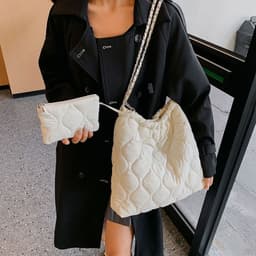 image-Composite Bags For Women Trend Autumn And Winter New Fashion Women's Shoulder Bag Personalized Simple Korean Style Handbags