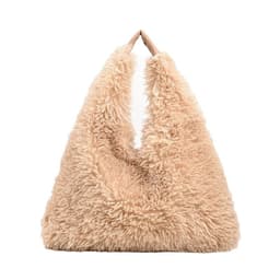 image-New Autumn And Ainter Plush Handbags Large-capacity Shoulder Armpit Bag Cute Fashion Luxury Designer Tote Bags For Women Trend