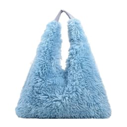 image-New Autumn And Ainter Plush Handbags Large-capacity Shoulder Armpit Bag Cute Fashion Luxury Designer Tote Bags For Women Trend