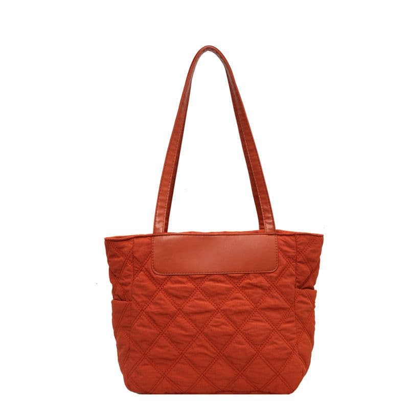 image-Rhombus Sewing Shoulder Bag Autumn And Winter Winter Luxury Women's Bag High Capacity Casual Commuting Personalized Handbags