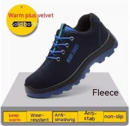 image-Labor Protection Shoes For Men's Steel Head Anti Impact And Anti Puncture