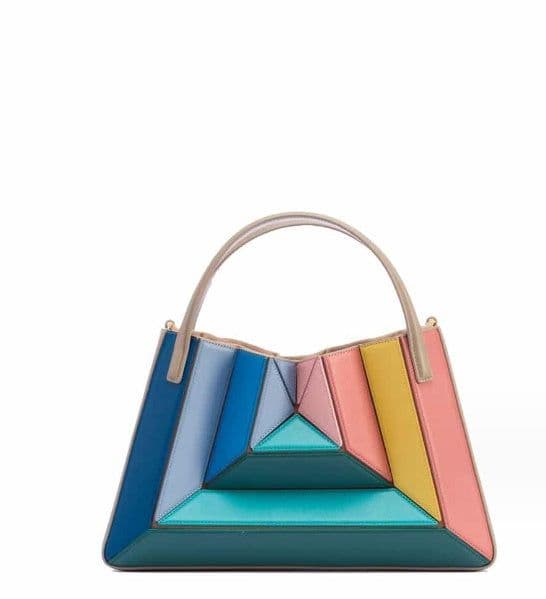 image-Color Contrast Patchwork Handbag Special-interest Design Underarm Women's Drawstring Crossbody Bag