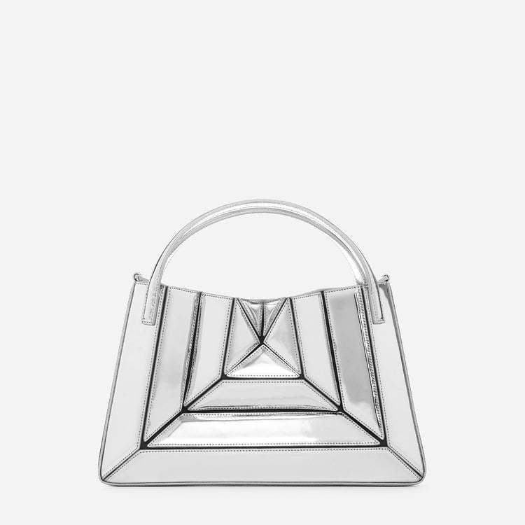 image-Color Contrast Patchwork Handbag Special-interest Design Underarm Women's Drawstring Crossbody Bag