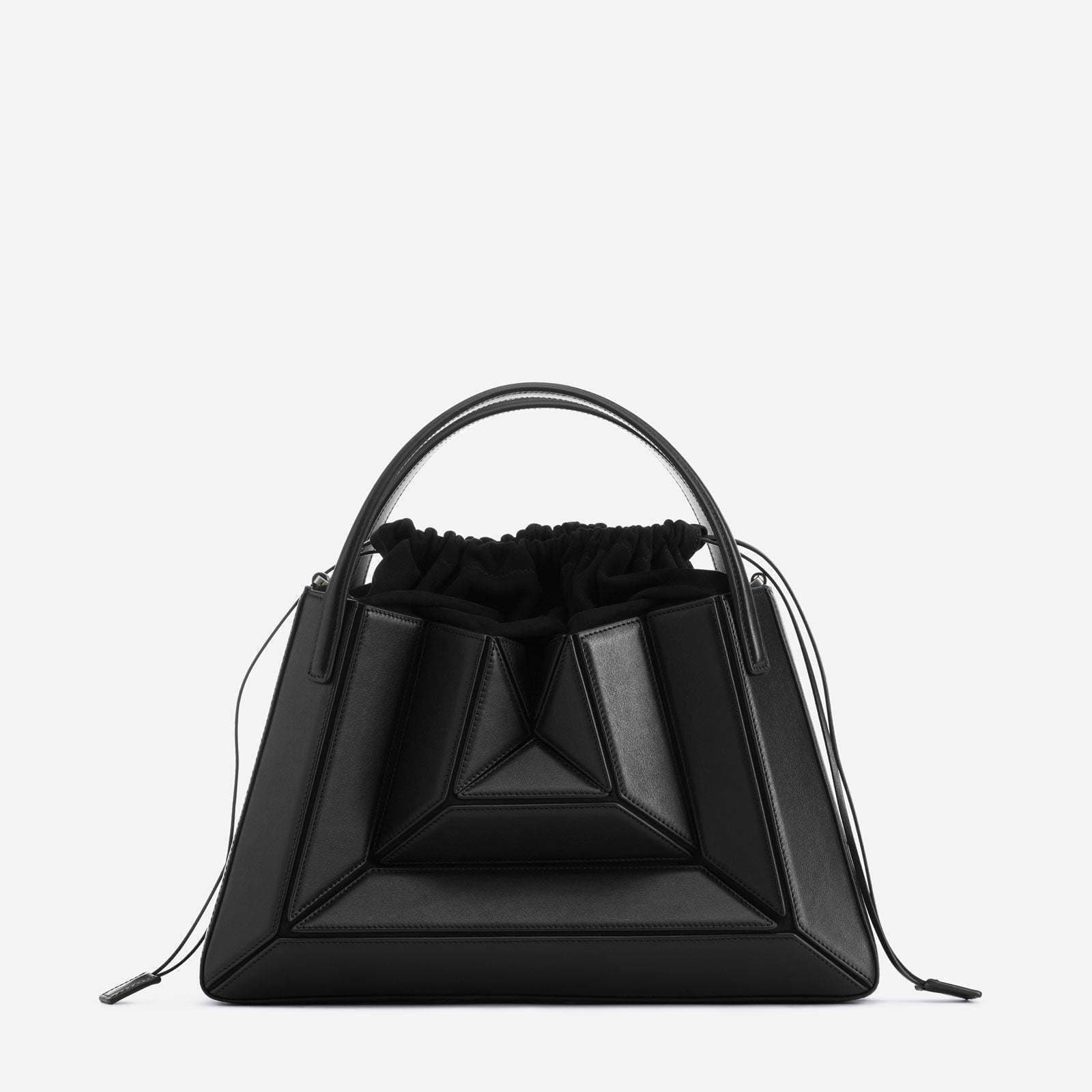 image-Color Contrast Patchwork Handbag Special-interest Design Underarm Women's Drawstring Crossbody Bag