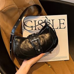 image-Summer Retro Fashion Underarm Simple Casual Shoulder Bag For Women