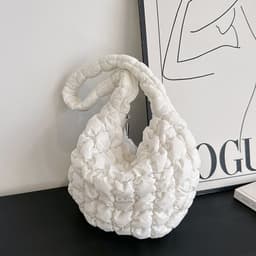 image-Personalized Lightweight And Large Capacity Fashion New Cloud Pleated Big Bag For Women