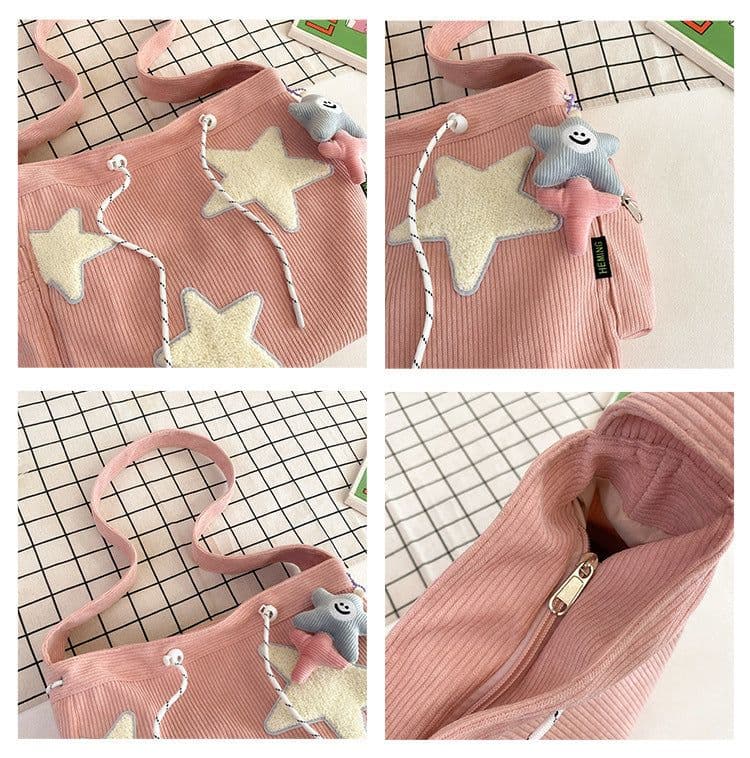 image-Cute Wild Casual Five-pointed Star Crossbody Bag