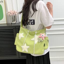 image-Cute Wild Casual Five-pointed Star Crossbody Bag