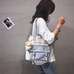 image-Nylon Women's Bag Crossbody Portable Student Shoulder Bag Student