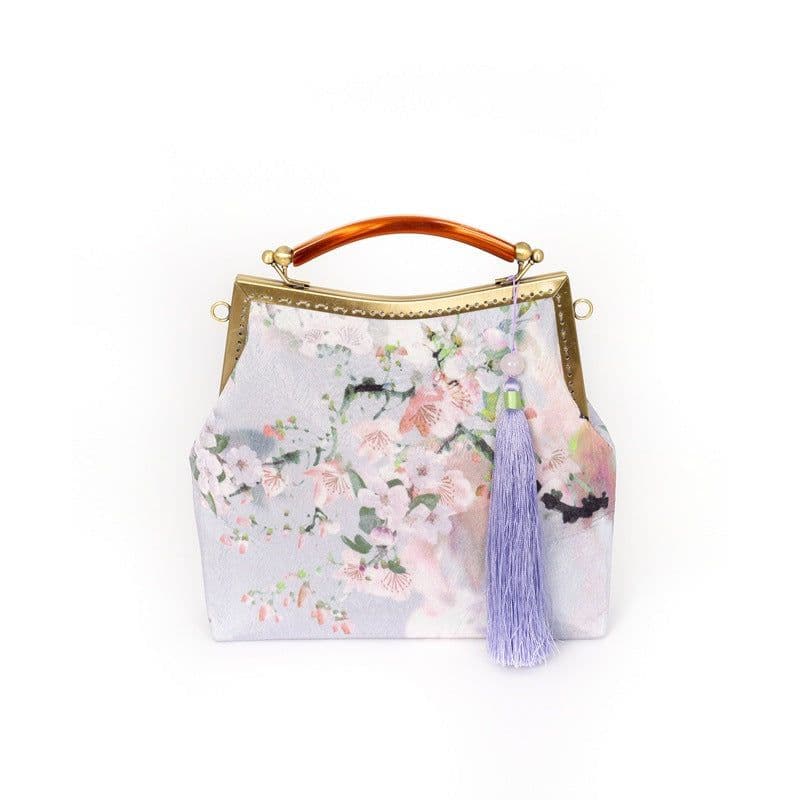 image-Retro Women's Bag Handmade Kisslock Bag Cheongsam