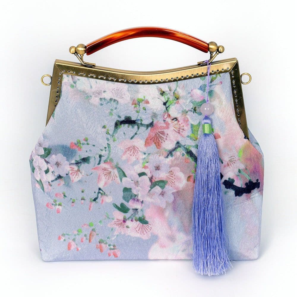 image-Retro Women's Bag Handmade Kisslock Bag Cheongsam