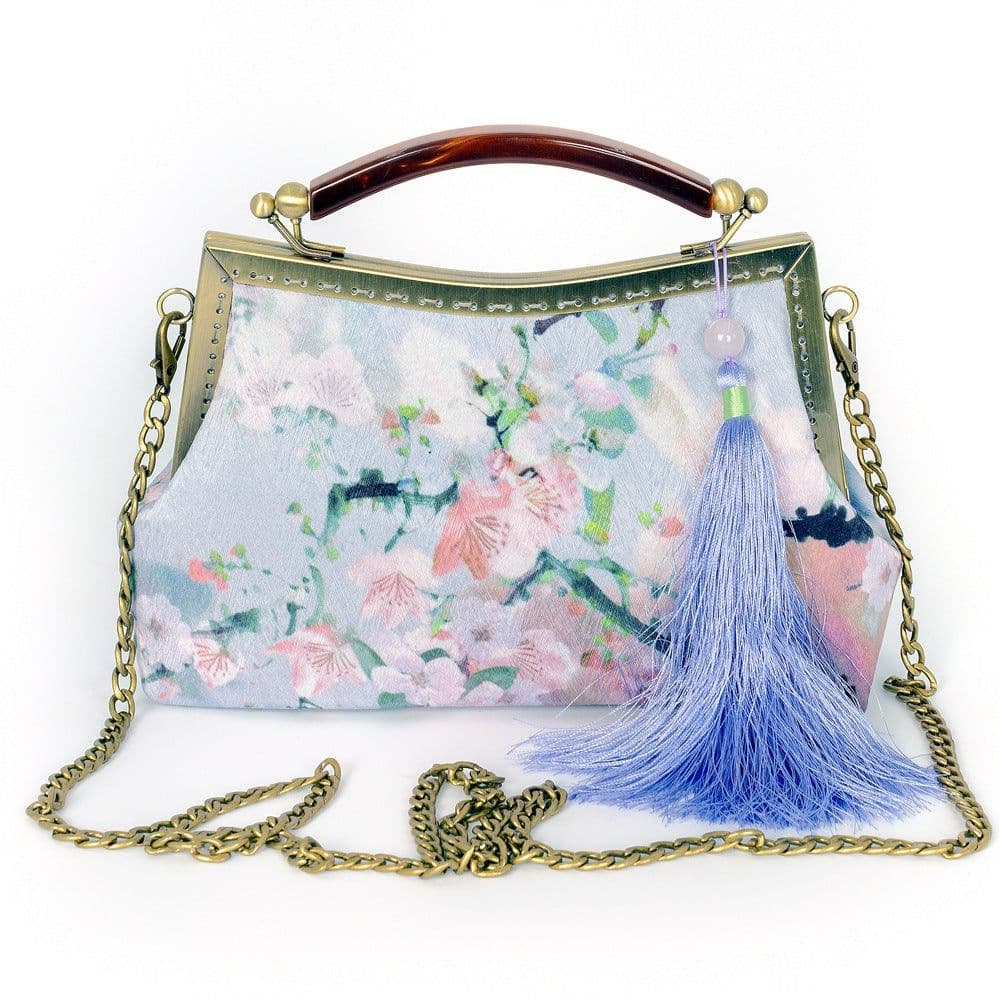 image-Retro Women's Bag Handmade Kisslock Bag Cheongsam