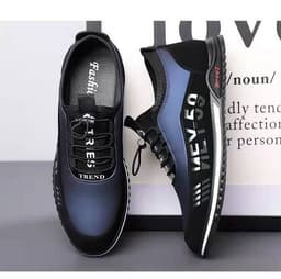 image-Men's Casual Shoes Fashion Slip-on Leather Shoes