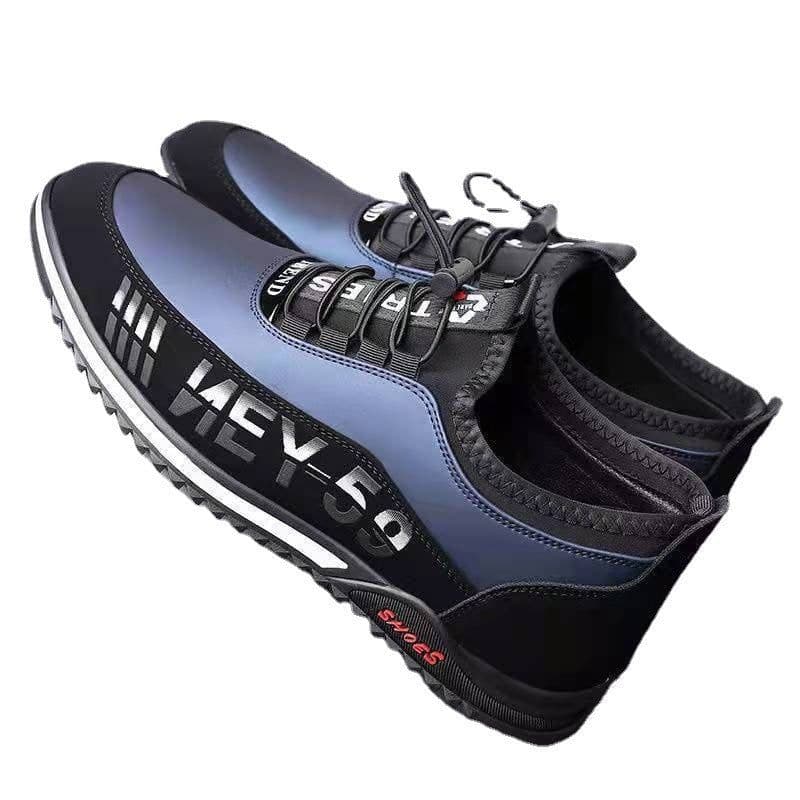 image-Men's Casual Shoes Fashion Slip-on Leather Shoes