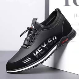 image-Men's Casual Shoes Fashion Slip-on Leather Shoes