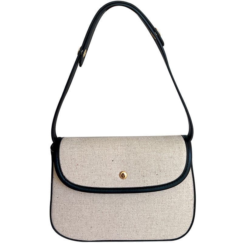 image-Elegant Canvas New Early Autumn New Versatile Crossbody Women's Bag