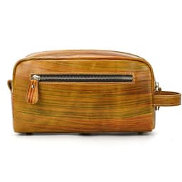 image-Crazy Horse Skin Wash Bag Leather Large Capacity Handbag