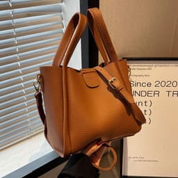image-Large Capacity Bag Portable Bucket Crossbody