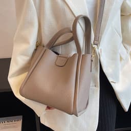 image-Large Capacity Bag Portable Bucket Crossbody