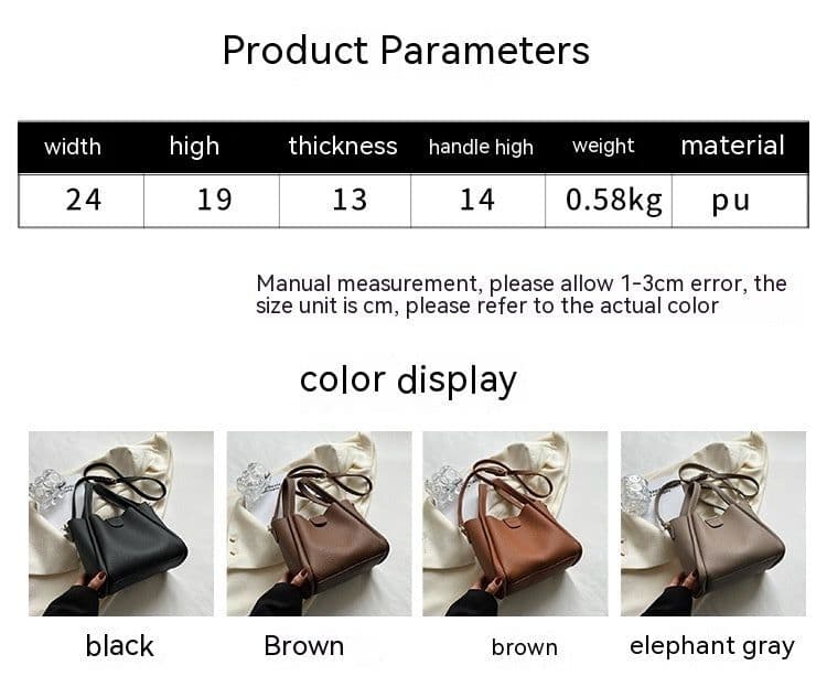 image-Large Capacity Bag Portable Bucket Crossbody