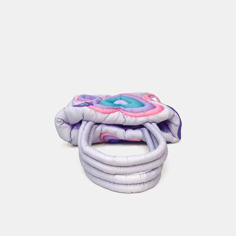 image-Down For Women Large Capacity Large Bag Heart Printing Fluffy
