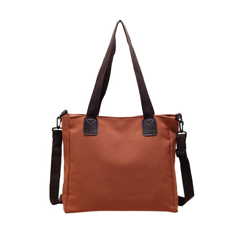 image-Shoulder Handbag Canvas Bag Large Capacity