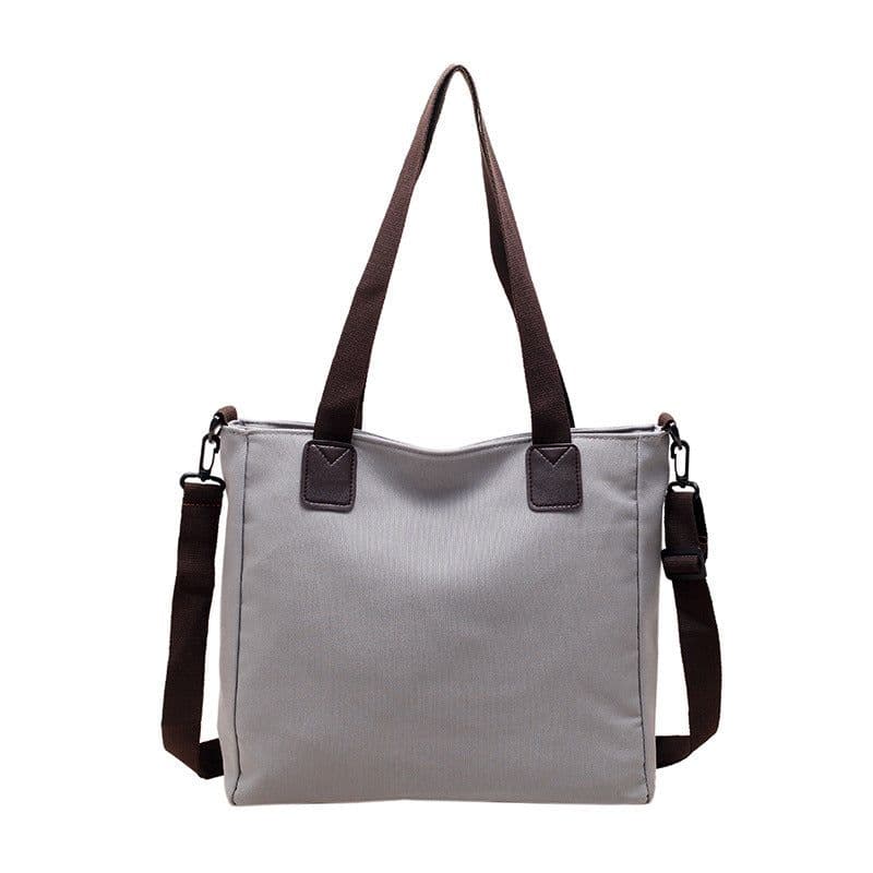 image-Shoulder Handbag Canvas Bag Large Capacity