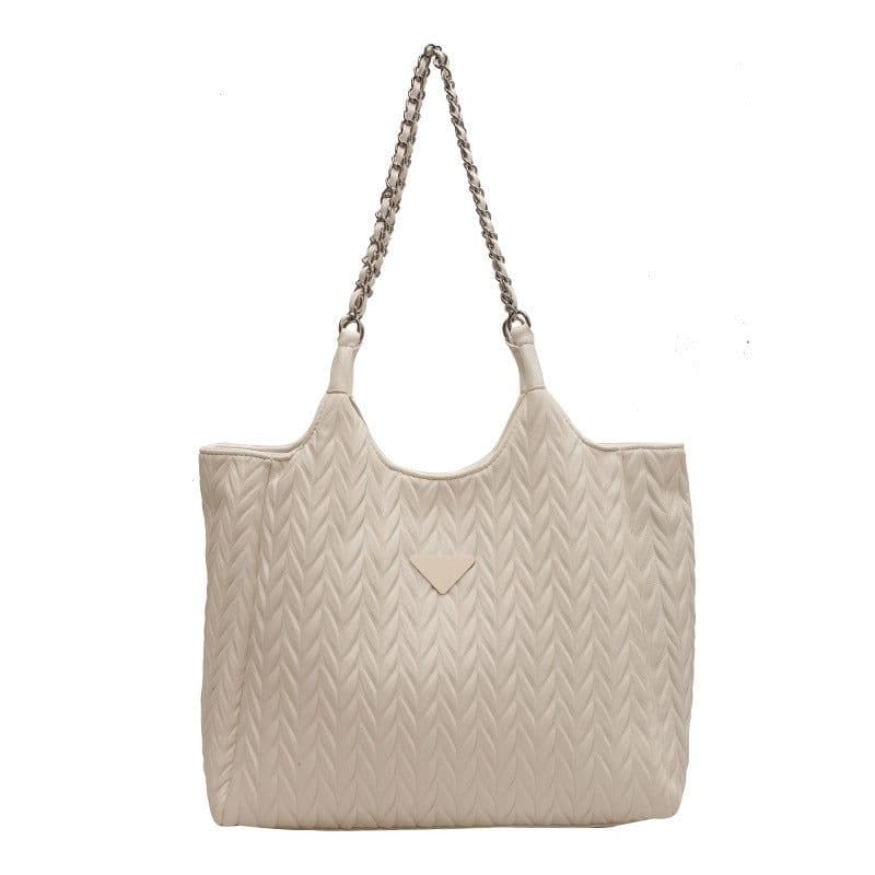 image-Women's Pleated Chain Large Capacity Shoulder Bag