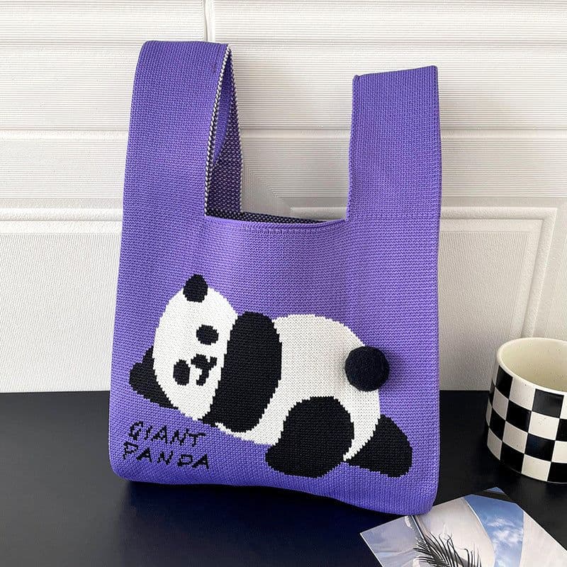 image-Trend Knitting Shoulder Handbag