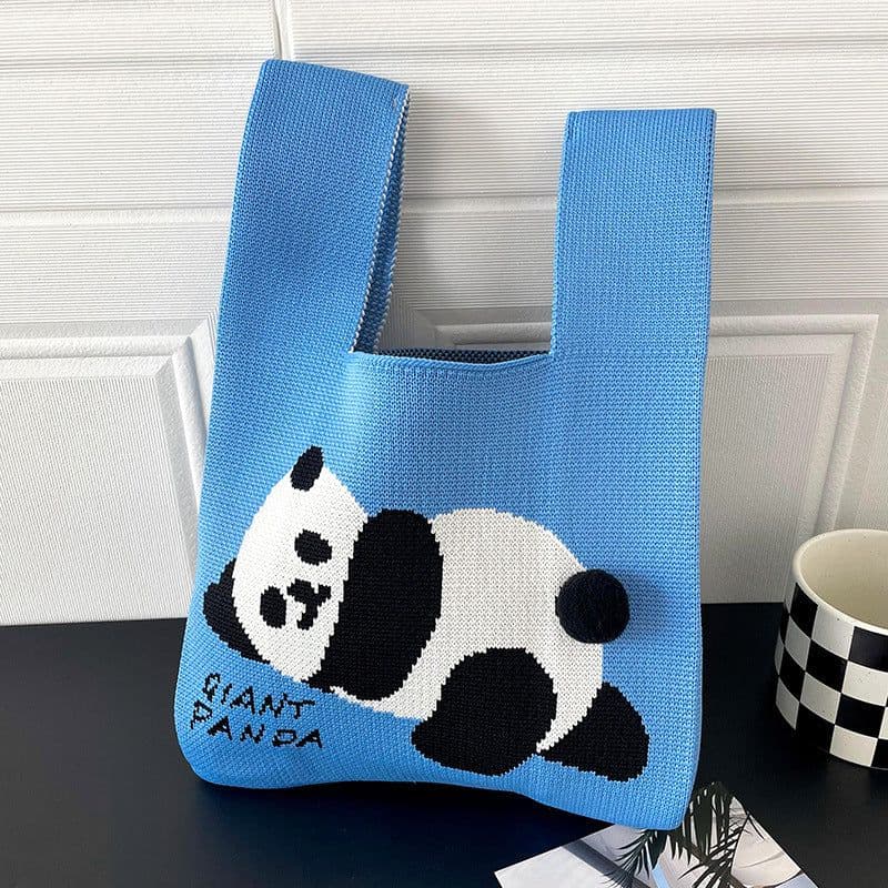 image-Trend Knitting Shoulder Handbag