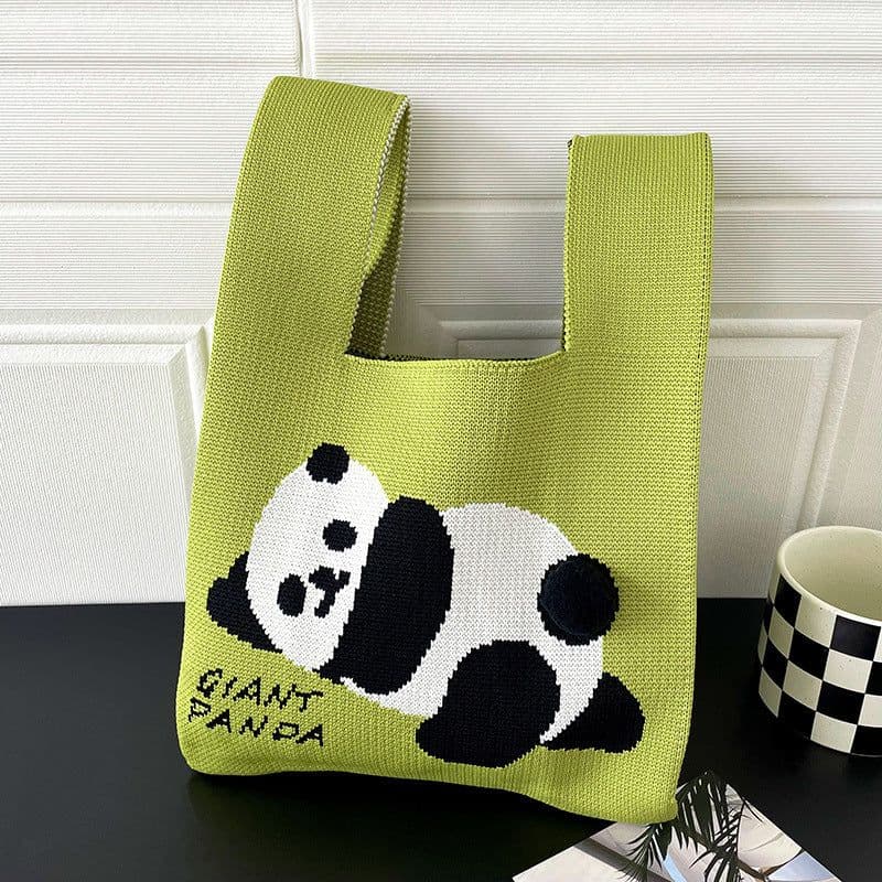 image-Trend Knitting Shoulder Handbag