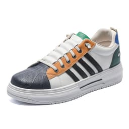 image-Men's White Shoes New Trendy All-match Low Casual Shoes