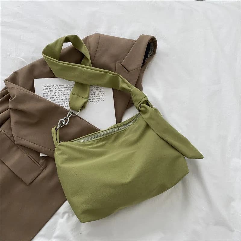 image-Minority All-match Elegant Campus Canvas Women's Shoulder Bag