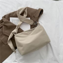 image-Minority All-match Elegant Campus Canvas Women's Shoulder Bag