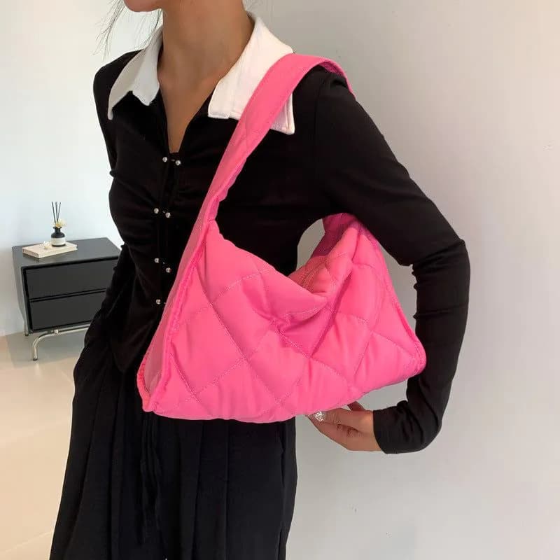 image-Women's Sports Down Astronaut Bag All-match Shoulder Bag