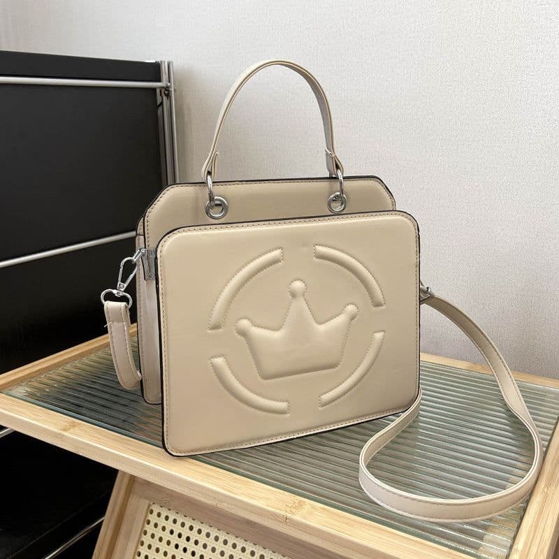 image-Women's Shoulder Bag Embossed Simple Cross-border PU Soft Leather Textured