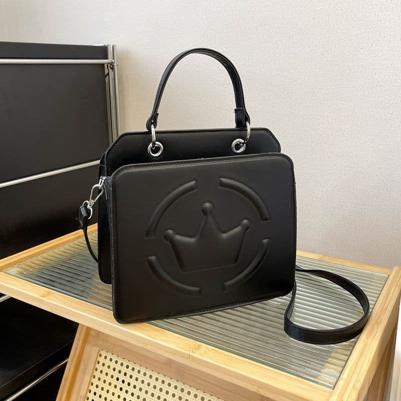 image-Women's Shoulder Bag Embossed Simple Cross-border PU Soft Leather Textured