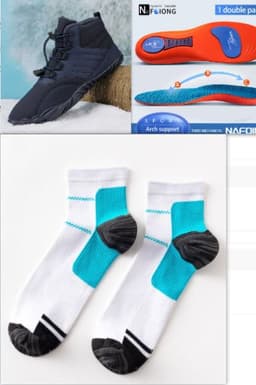 image-Warm Five-finger Outdoor Sports Cotton Shoes Boots Wear-resistant Non-slip