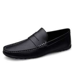 image-Summer Casual Leather Shoes Driving Flat Fashionable Outdoor Loafers
