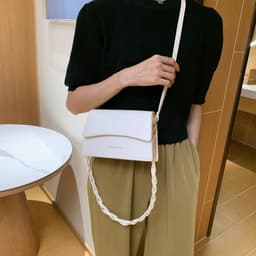 image-Summer Fashion Magnetic Snap Pattern Small Square Bag